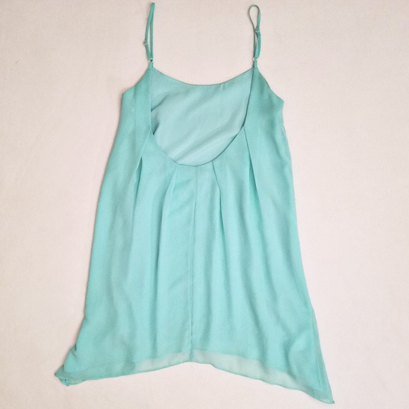 BCBGENERATION Aqua Sheer Overlay Backless Dress - Picture 5 of 7